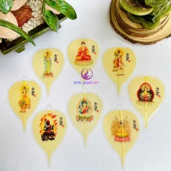 Lá Bồ Đề Phật Bản Mệnh theo tuổi 12 Con Giáp để ốp lưng điện thoại, treo xe ô tô...